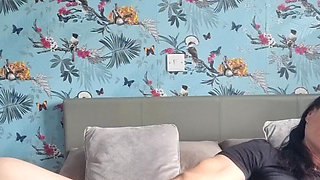 Bouncing on Big Cock Dildo Until I Squirt and Shake with Real Moaning Orgasm