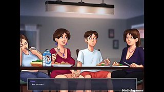 Stepmom and Her Best Friend Threesome with Big Tits - Hot Indian MILF Fuck
