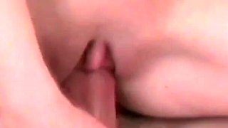 Redhead Babe Gets Her Tight Pussy Pumped Hard by a Older Man on the Stairs