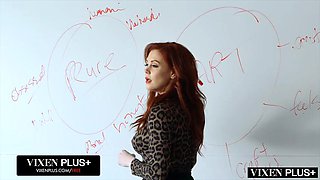 VIXENPLUS Maitland Ward teaches her students are dark lesson