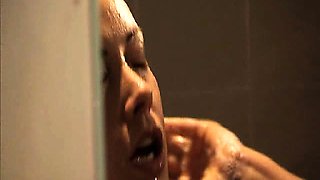 Kristanna Loken nude taking a shower, then a guy joins her