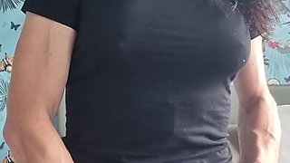 Bouncing on Big Cock Dildo Until I Squirt and Shake with Real Moaning Orgasm