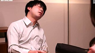 JAPANESE WIFE BECOMES A NUDE MODEL FOR HUSBANDS BOSS AND