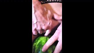 Kat-Licious Garden Goddess Fucks Big Daddy with Fruits and Veggies in Kinky Homemade 4K