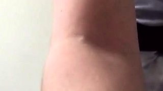 Close up teen foot worship