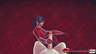 Ladybug Rule34 3D Hentai Gloryhole Animation – Hot Red Latex Suit Girl Gives Slippery Handjob and Deepthroat Blowjob Cumshot