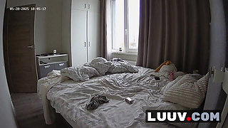 LUUV. Boyfriend fucks girlfriend and cums on her stomach for reality show