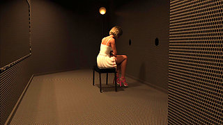 Rossie Doing Continuous Blowjob to Interracial Black & Whites Cock in Gloryhole