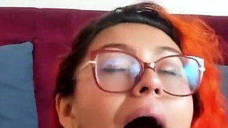 Colorful Hair Girl Does a Great Deep Throat P4