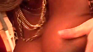 Ebony Slut Gets Hardcore Threesome Fuck