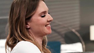 Ashley Lane gives roommate Aubrey Kate a gift