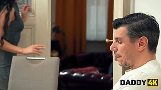 Daddy4k. her enjoy for aged cocks led her into cheating in the next room