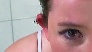 Sexy MILF Gives Her Husband a Passionate Oral Sex for Their Anniversary