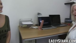 LACEYSTARR - Beautiful dyke pussy examined by doctor GILF