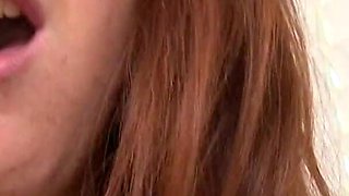 Brunette slut pussy toying while getting ass slammed by big black cock