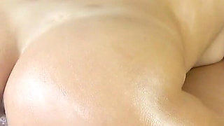 Hard fuck on top big cock oiled body