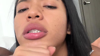 My stepbrother's dick looks good in my little mouth -amateur couple- nysdel