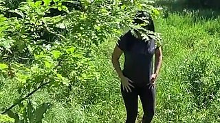 Hot Outdoor Blowjob and Cum Play with a Down-jacket 269