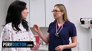 Celestina Bloom's doctor gives her a quick fuck & swallows her hot load