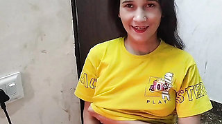 New school dress dilwa kar step sister ko nanga kar ke pel diya