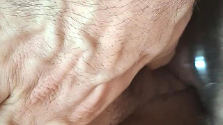 He films in very close-up his big dick filing my narrow little cunt