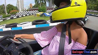 Go karting and screwing with a Thai teenage
