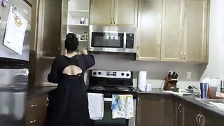 Mexicana blowjob with her big boobs