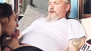 Daddy's slut enjoys the fuck