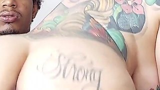 She Had an Orgasm as Soon as She Sat on the 9 Inch BBC - Interracial