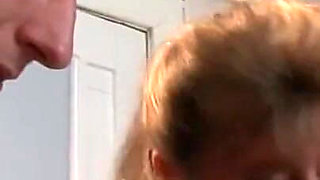 Horny MILF Watching Two Young Pigs Fuck