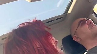 Licking Feet, Hard Face Slapping While Driving