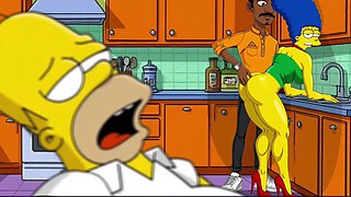 Marge Fucked While Homer's Takes a Nap - 2D Simpsons Animation