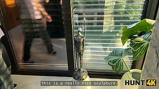 Hunt4k. wild chick is showing her Natural Tits on the street and cheating on her boyfriend