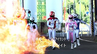 Two asian foot fetish school girl tease a cock