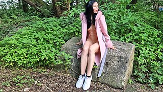 See Inside My Pussy When I Am Naked Outdoor