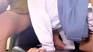 Indonesian Teacher Shows High School Student How To Fuck Properly In Office