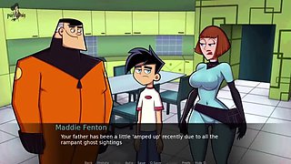 Danny Phantom MILF Maddie Hugs Big Boobs & Thicc Thighs - Amity Park Part 33