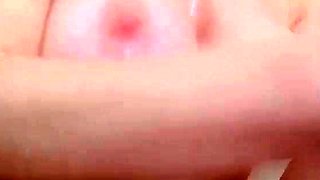 Amateur Babe with Humongous Titties Masturbates Solo