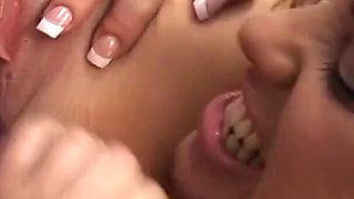 Beautiful New Hire Has Passionate Lesbian Sex with Her Blonde Bombshell Boss Lady