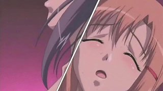 Nasty big-bosomed anime cutie gets her tight twat had sex