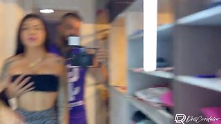 He ate me before the gym, hot bastard took off my shorts and put them nice in my pussy without a condom