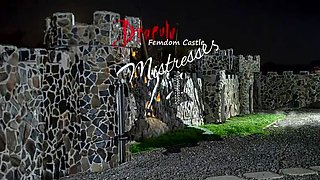 Black Mistress Zeida Caning White Prisoner in Dracula Femdom Castle - Hardcore BDSM Punishment
