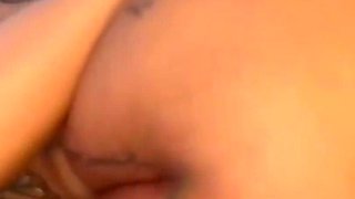 BDSM Tattoed Brunette Get Some Milk in Her Pussy