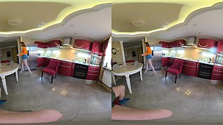 We Were Going To Do A Casting With Emma, But At That Moment My Sexy Cleaner Came, She Looked So Impressive In Her Costume That I Invited Her To Join Us - VRmodels