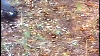 Randy gay stepbrothers suck cocks and fuck asses and jerk off afterwards in forest