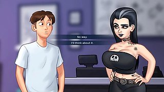 Summertime innocent doll Misskitty2k gets inked in this animated adventure