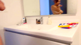 Behind the Scenes with Massive Natural Tits Mexican MILF, Letzy Lizz, and Andres Acosta