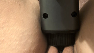 Using Massage-Gun, Giving orgasms, squirting ,makes her go crazy.