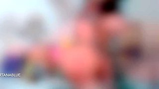 Blonde tight pussy babe solo toy fun in glamour masturbation