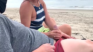When you're chilling at the public beach with your dick out nothing could go wrong